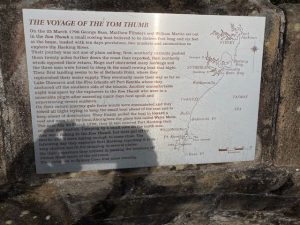 Plaque describing Illawarra Coastal exploration by Bass & Flinders in 1796